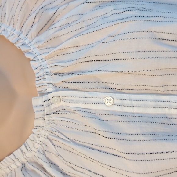 J. Crew Button-Up Tie-Waist Top in Stripe - Picture 9 of 16